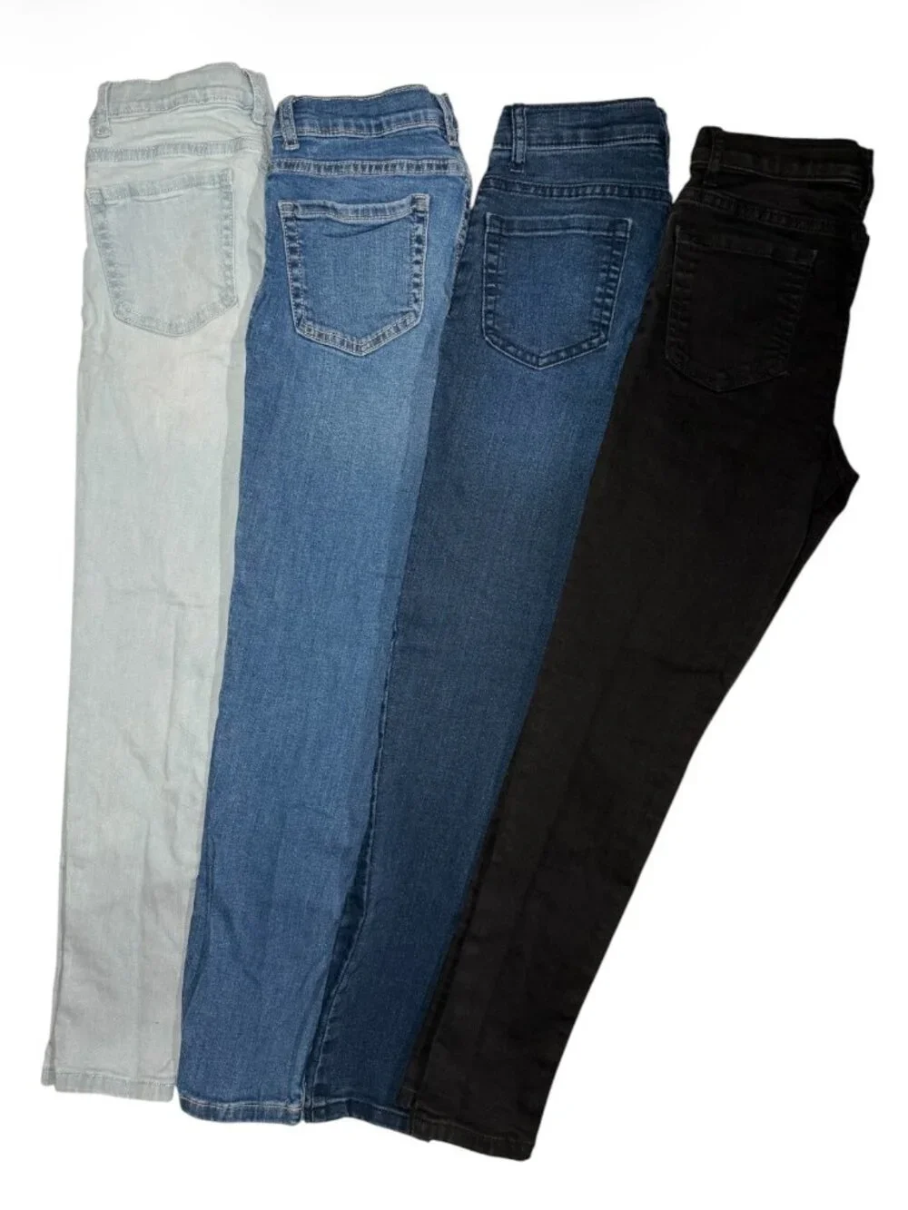Pack of 4 The Children's Place Girls Super Skinny Mid Rise Jeans Size 10